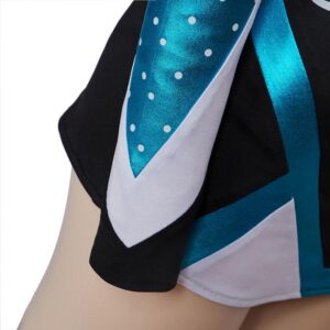 MyheroCos Maddy Perez Cheerleader Outfit Women's Crop Top with Mini Skirt High School Cheerleading Costume-XS