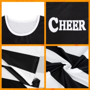 Hotfiary Cheerleader Outfit for Girls Toddler Halloween Cheerleading Outfit Cheer Uniform for Party 3-12 Years