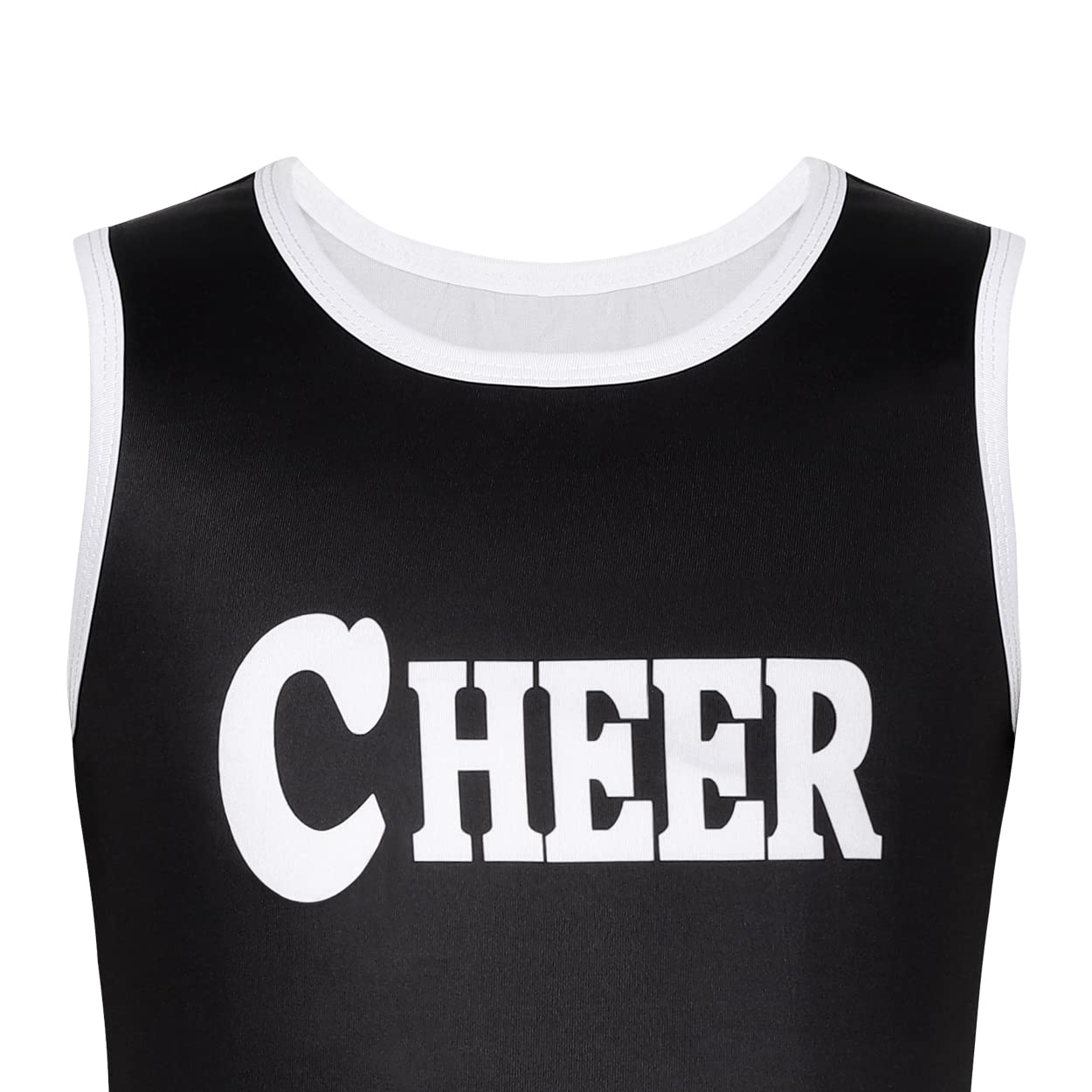 Hotfiary Cheerleader Outfit for Girls Toddler Halloween Cheerleading Outfit Cheer Uniform for Party 3-12 Years