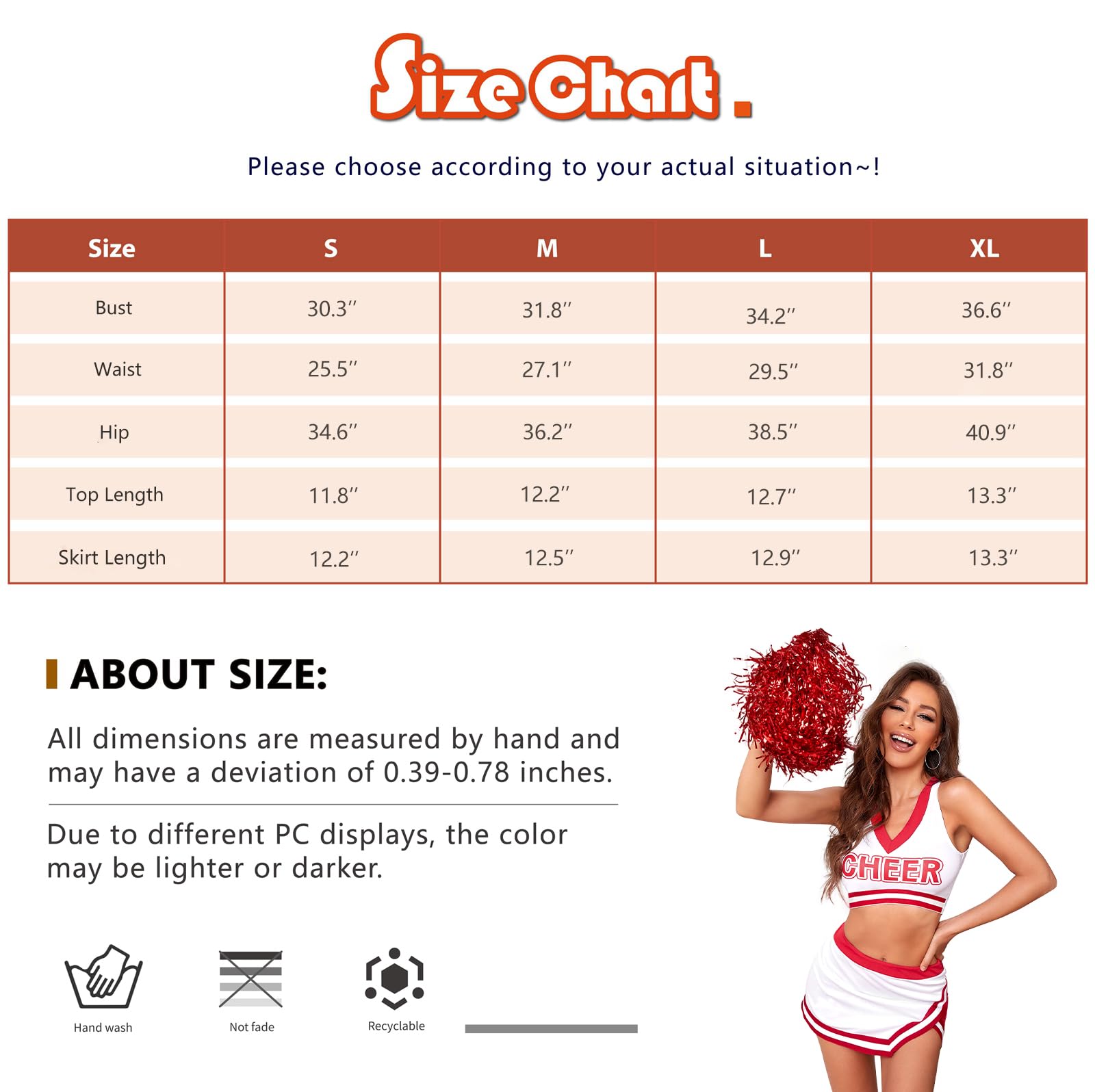 Cheerleader Costume for Women Sexy Musical Uniform Fancy Dress 3 PCS Cheerleading Complete Outfit