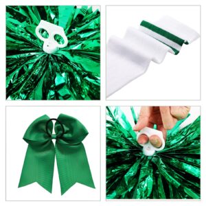 Unittype 4 Pieces Girls Cheerleader Costumes Outfit Cheer Uniform Halloween Dress for Party Birthday (Green, 5-6 Y)