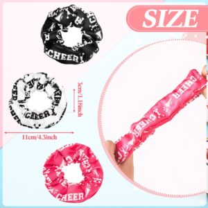 MTLEE 24 Pcs Cheer Scrunchies Bulk Cheer Pack Gifts Cheer Hair Accessories Cheerleading Hair Ties Cheerleading Elastics for Girls Women Cheer Teams Birthday Party