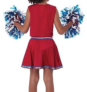 California Costumes Patriotic Cheerleader Child Costume, Medium, Red