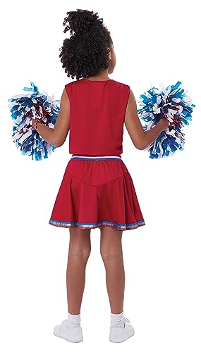 California Costumes Patriotic Cheerleader Child Costume, Medium, Red