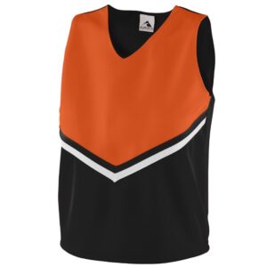 augusta sportswear womens pride shell xl black/orange/white