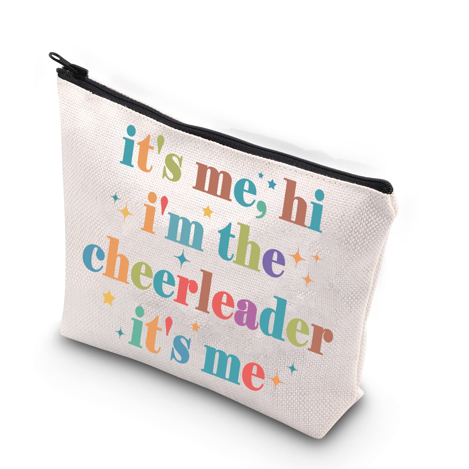 TSOTMO Cheerleader Zipper Makeup Bag It's Me, Hi I'm The Cheerleader It's Me Bag Cheerleading Teammate Gift (cheerleader)