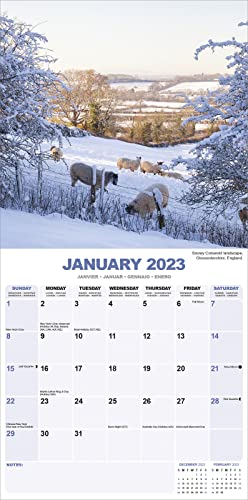 Photography Calendar - Seasons Calendar - Calendars 2022 - 2023 Wall Calendars - Sunset Calendar - Photo Calendar - Seasons 16 Month Wall Calendar by Avonside