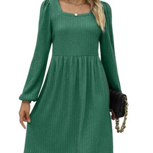 Green Dresses for Women Christmas Party Sweater Dress for Teen Girls L