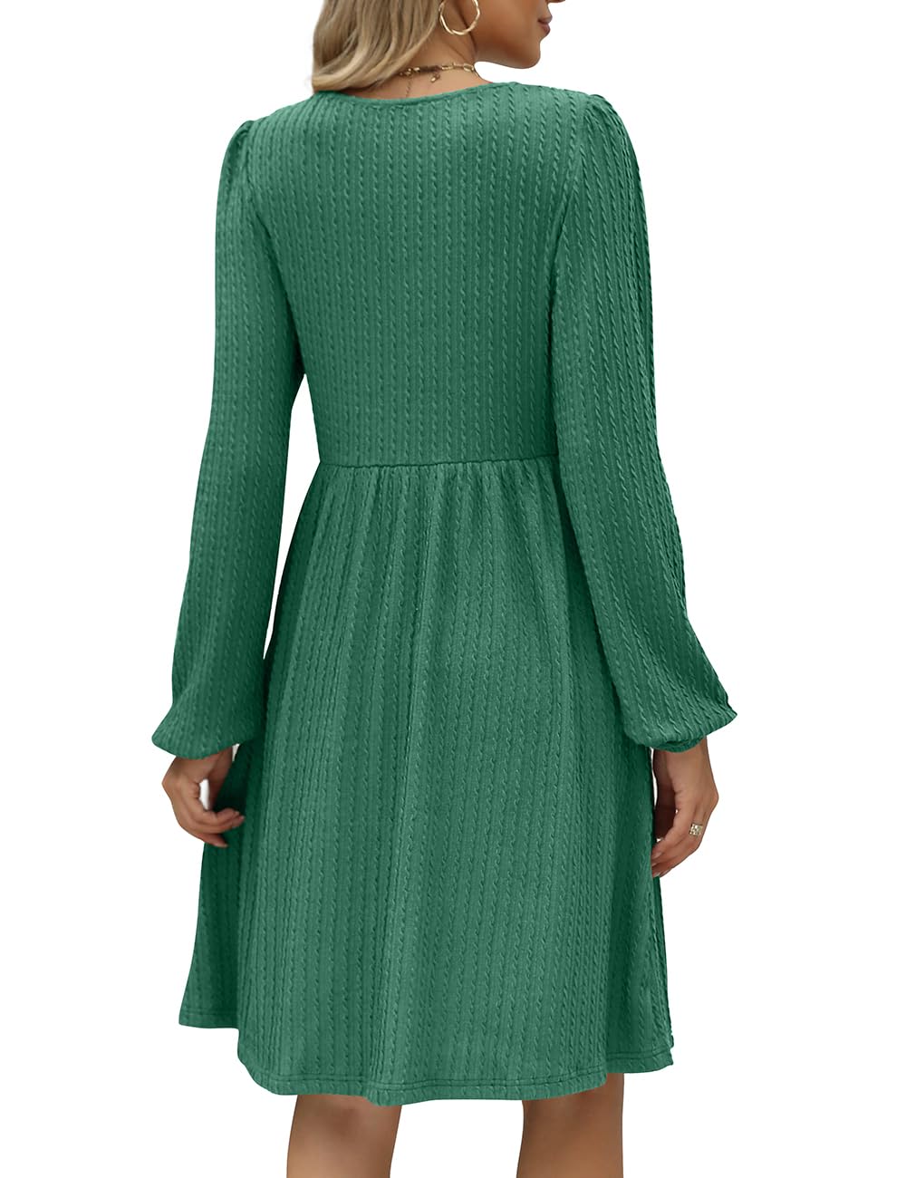 Green Dresses for Women Christmas Party Sweater Dress for Teen Girls L