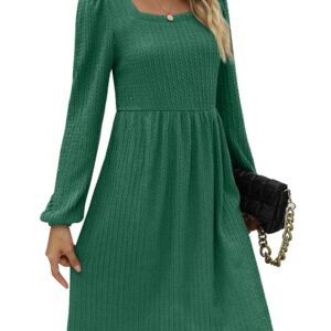 Green Dresses for Women Christmas Party Sweater Dress for Teen Girls L