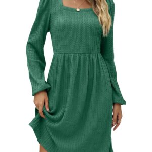 Green Dresses for Women Christmas Party Sweater Dress for Teen Girls L