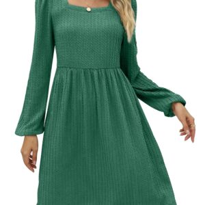 Green Dresses for Women Christmas Party Sweater Dress for Teen Girls L