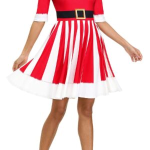 Ainuno Christmas Dresses for Women 2023 Holiday Red Santa Claus Ugly Dress Casual Cute Xmas Costumes,XXL