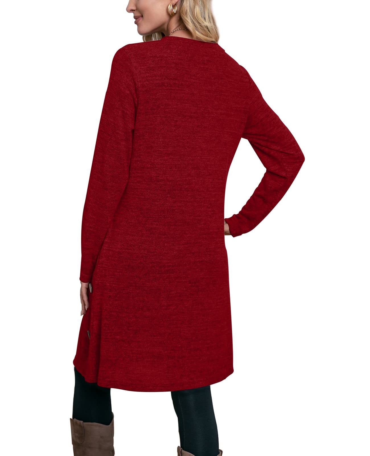 Sweater Dress Ugly Christmas Sweater Dress Womens Dresses Long Sleeve Red XL