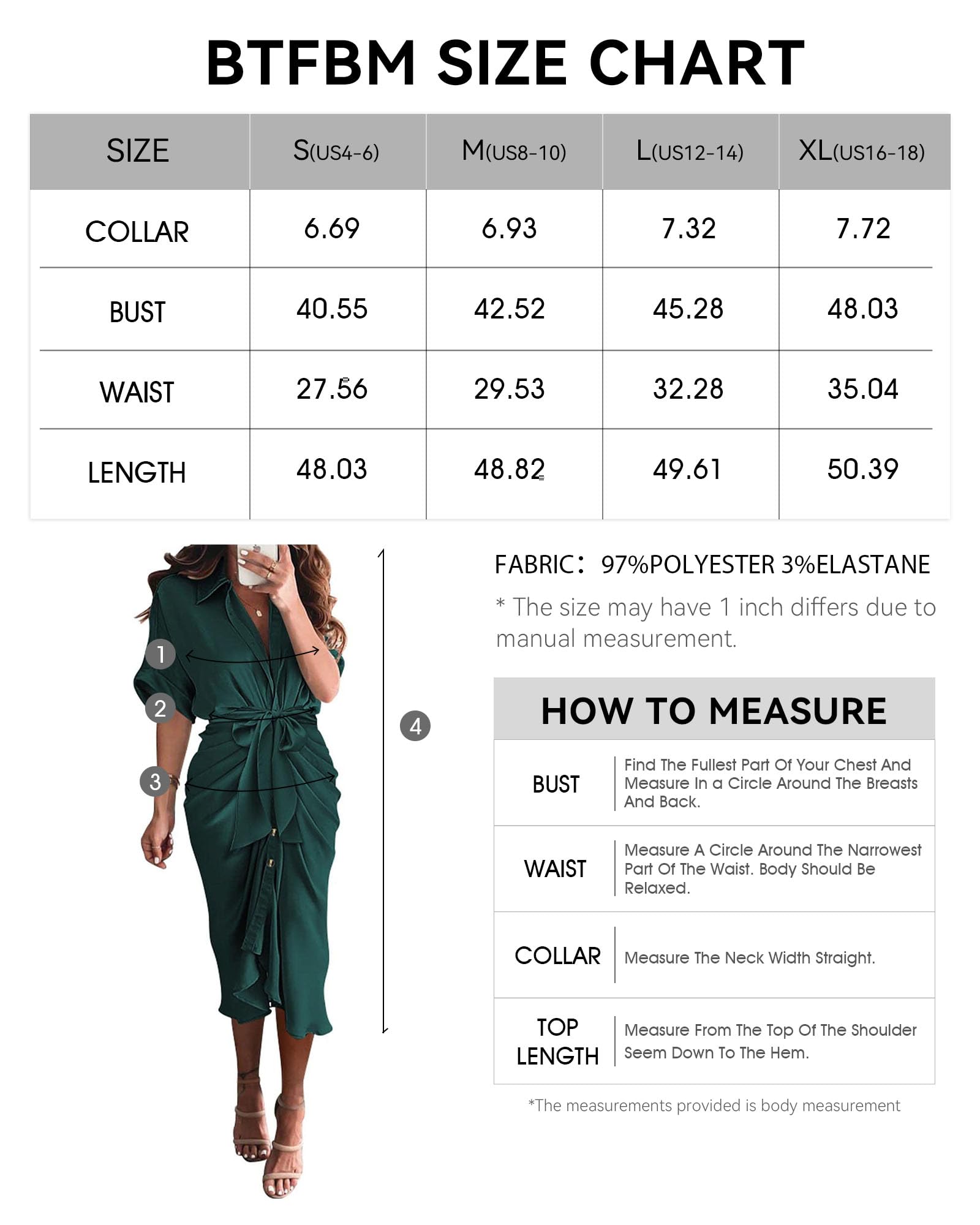 BTFBM Women 2024 Button Down Ruched Shirt Dresses Short Sleeve Lapel V Neck Elegant Party Spring Summer Maxi Satin Dress(Short Sleeve Dark Green, Large)