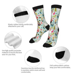 HYEECR Nutcracker Christmas Ballet Casual Socks Funny Novelty Crew Tube Socks Dress Socks For Men Women