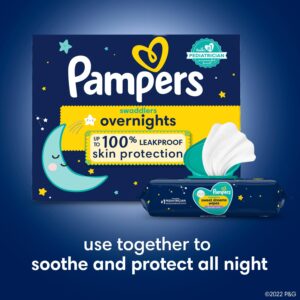 Pampers Swaddlers Overnights Diapers - Size 4, 58 Count, Disposable Baby Diapers, Night Time Skin Protection