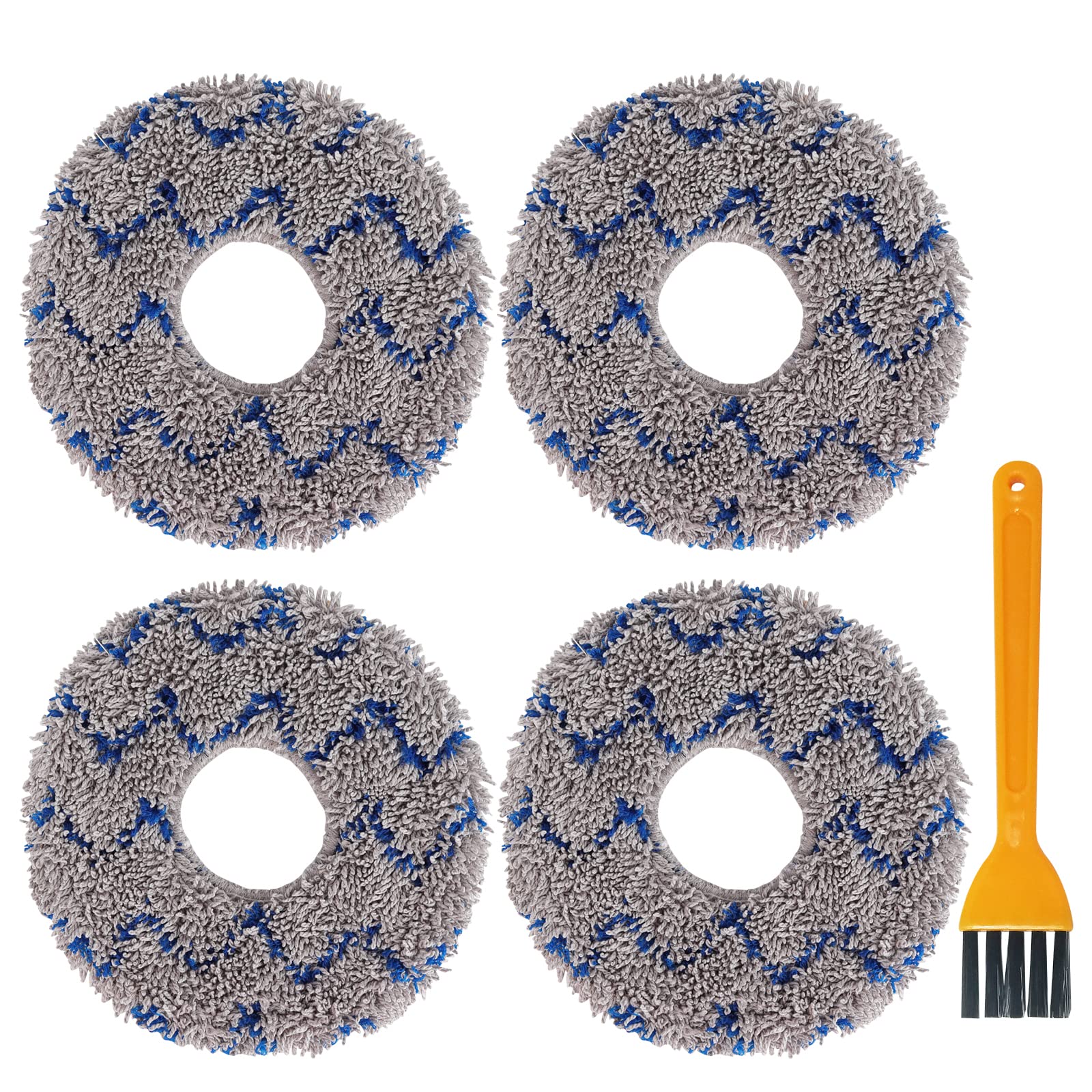 Vacuum Mop Replacement Pads for ECOVACS DEEBOT X1 OMNI Turbo T10 T20 Robot Vacuum Cleaners and X2 Omni Vacuum Cleaner（4 Pack）