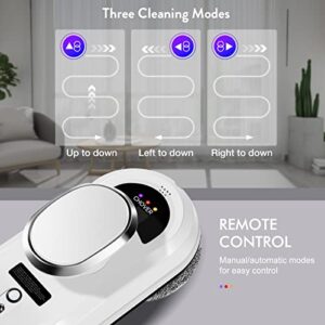 CHOVERY Window Cleaner Robot,Smart Glass Cleaning Robotic with 5600Pa Strong Suction,Remote Control Window Cleaning Robot for Windows/Tiles/Class Door