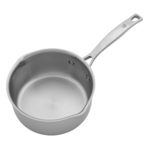 HENCKELS Clad H3 2-qt Saucepan, Induction Pan, Stainless Steel, Durable and Easy to clean