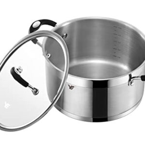 Mirror Polished Stainless Steel Stock Pot with Lid,Healthy Cookware Stockpots Stew Pot，Casserole Soup Pot Compatible with All Heat Sources,Dishwasher Safe (8.4Qt)