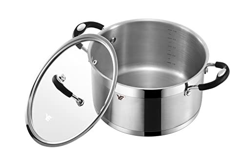 Mirror Polished Stainless Steel Stock Pot with Lid,Healthy Cookware Stockpots Stew Pot，Casserole Soup Pot Compatible with All Heat Sources,Dishwasher Safe (8.4Qt)