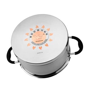 Mirror Polished Stainless Steel Stock Pot with Lid,Healthy Cookware Stockpots Stew Pot，Casserole Soup Pot Compatible with All Heat Sources,Dishwasher Safe (8.4Qt)