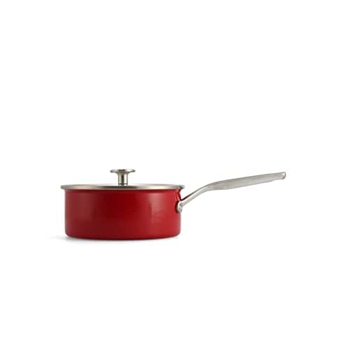 KitchenAid Steel Core Enamel 16cm/1.3 Litre Saucepan, Empire Red