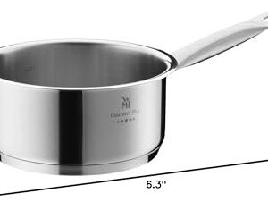 WMF Sauce pan Ø 16 cm Approx. 1,4l Gourmet Plus Inside Scaling Vapor Hole Made in Germany Metal lid Cromargan Stainless Steel Suitable for All Stove Tops Including Induction Dishwasher-Safe