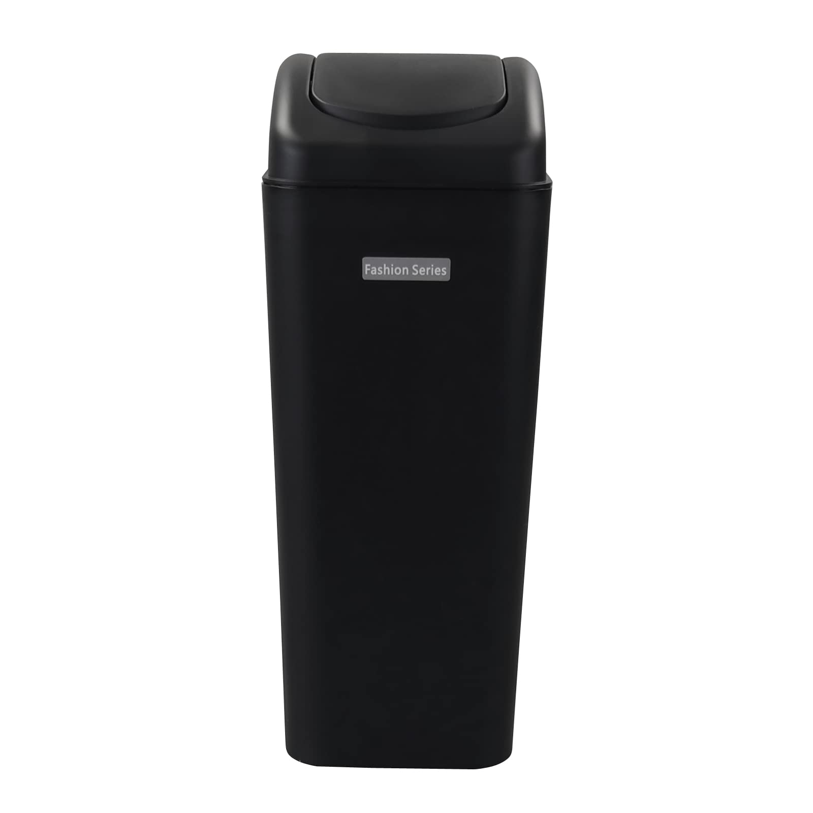 Buyitt 3.5-Gallons/13-Liter Wastebasket Trash Container, Small Slim Recycling Bin for Home/Bathroom/Bedroom/Office/Under Desk, Black