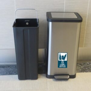 Self Adhesive Recycle Sign Decals for Trash,8x4 inch Cans and Bottle Only stickers,6 pcs per pack.