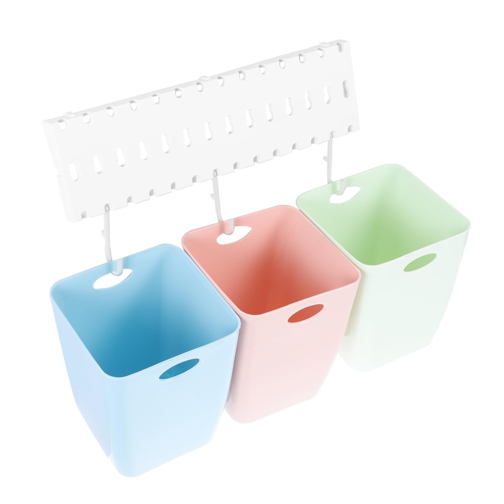 Zerodeko 3 Sets Sorting Trash Can Trash Container Hanging Trash Cans Kitchen Garbage Bin Recycling Bin Garbage Can Waste Paper Basket Desktop Office Plastic Classification Bucket