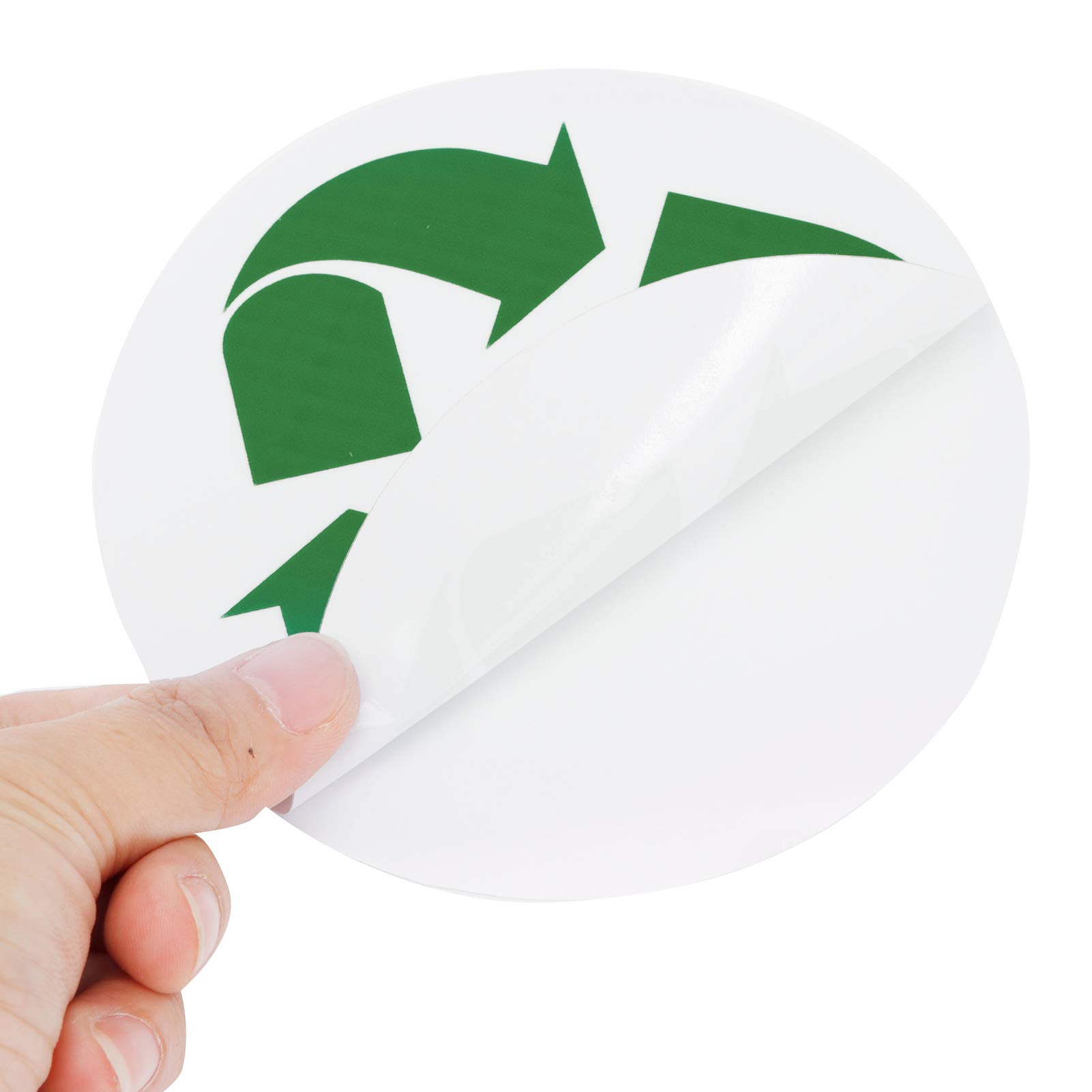 18Pcs Trash and Recycle Stickers, Self‑Adhesive Round Trash Recycle Stickers Labels for Indoor and Outdoor Trash Can