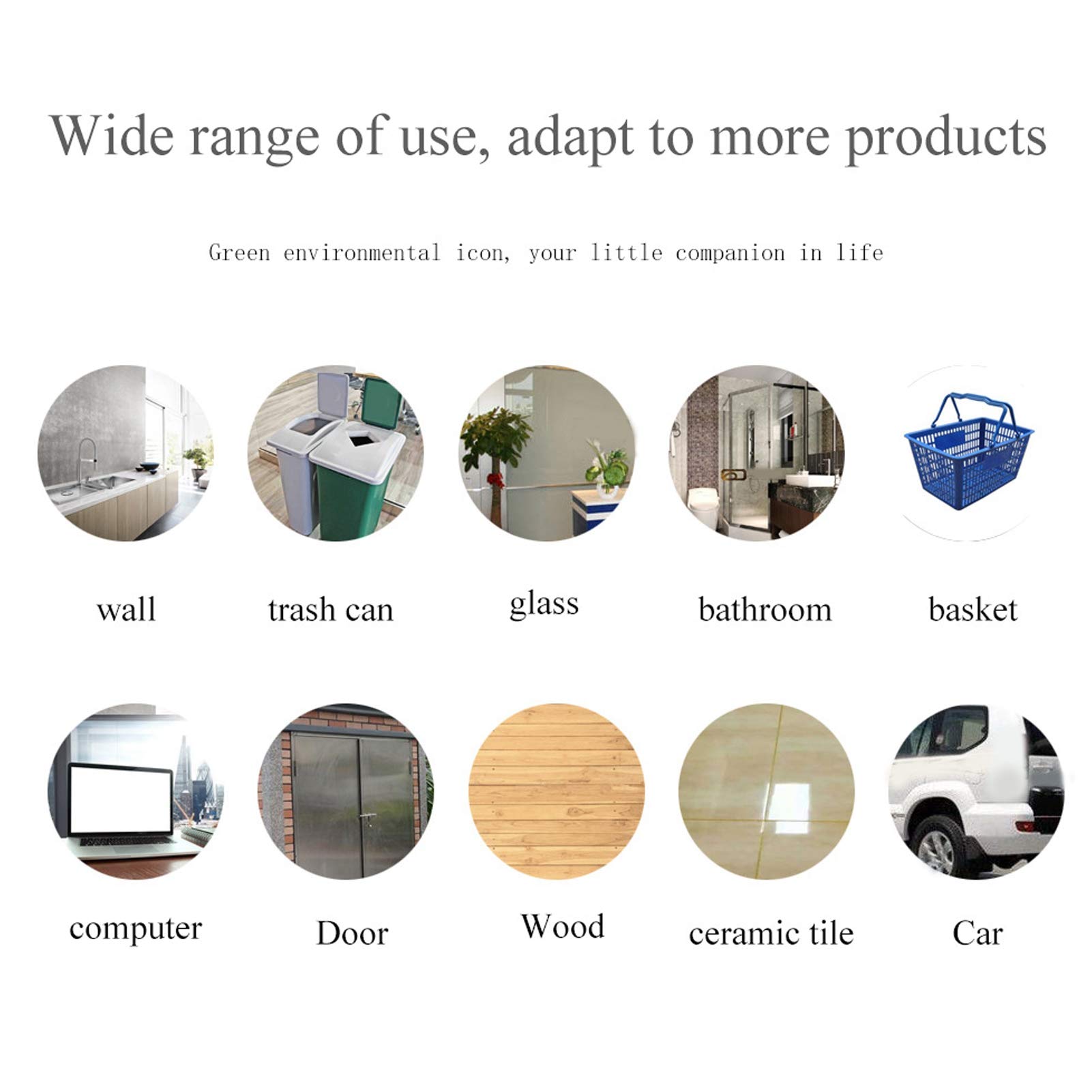 18Pcs Trash and Recycle Stickers, Self‑Adhesive Round Trash Recycle Stickers Labels for Indoor and Outdoor Trash Can