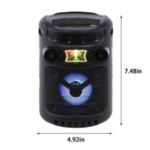 Portable Bluetooth Speaker Stereo Sound Extra Base Speakers Bluetooth Wireless Loud for Party,TV,Gaming,Theater,Karaoke,Outdoor Activity Black