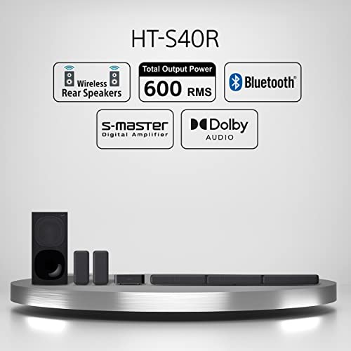 Sony HT-S40R 5.1ch Home Theater Soundbar System,black