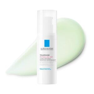 la roche-posay toleriane rosaliac ar visible redness reducing cream | color correcting face cream for sensitive skin with green pigments | soothing and hydrating