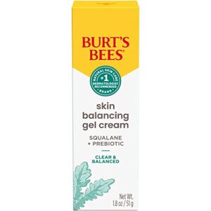 Burt’s Bees Daily Gel Cream , Skin Balancing Face Moisturizer, Hydrates Skin, for All Skin Types, With a Prebiotic, 1.8 Oz.