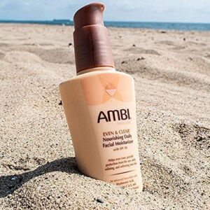 Ambi Even & Clear Daily Facial Moisturizer with SPF 30, 3.5 Ounce