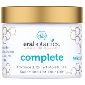 Era Organics Face Moisturizer Cream - Advanced 12-In-1 Rejuvenating Facial Cream With Superfood Complex Manuka Honey, Hyaluronic Acid, Hemp Oil & More - Anti Aging Wrinkle Face Cream For Women & Men