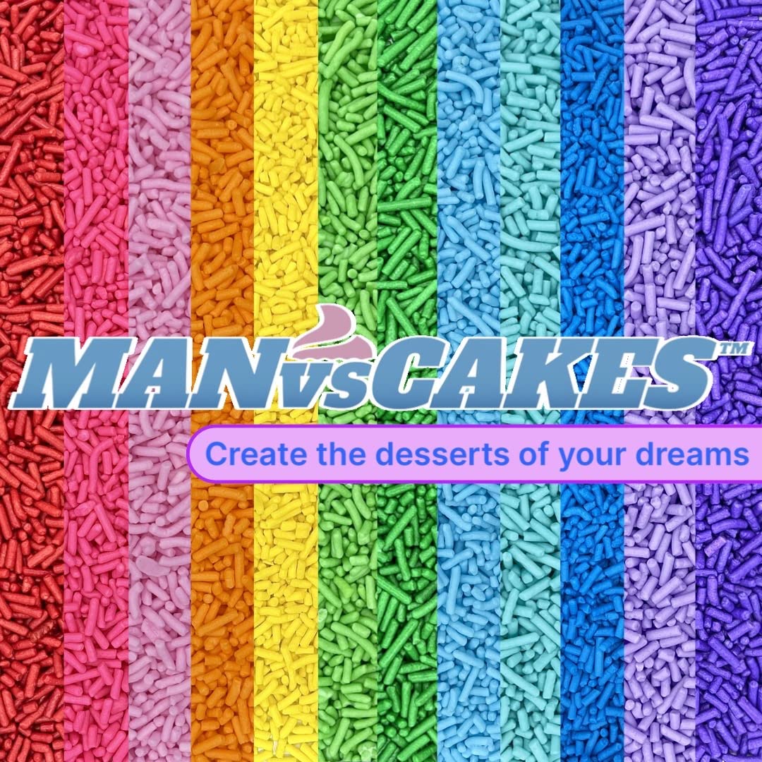 Sprinkles | 8 oz | Gold sugars | Manvscakes | Star sugar