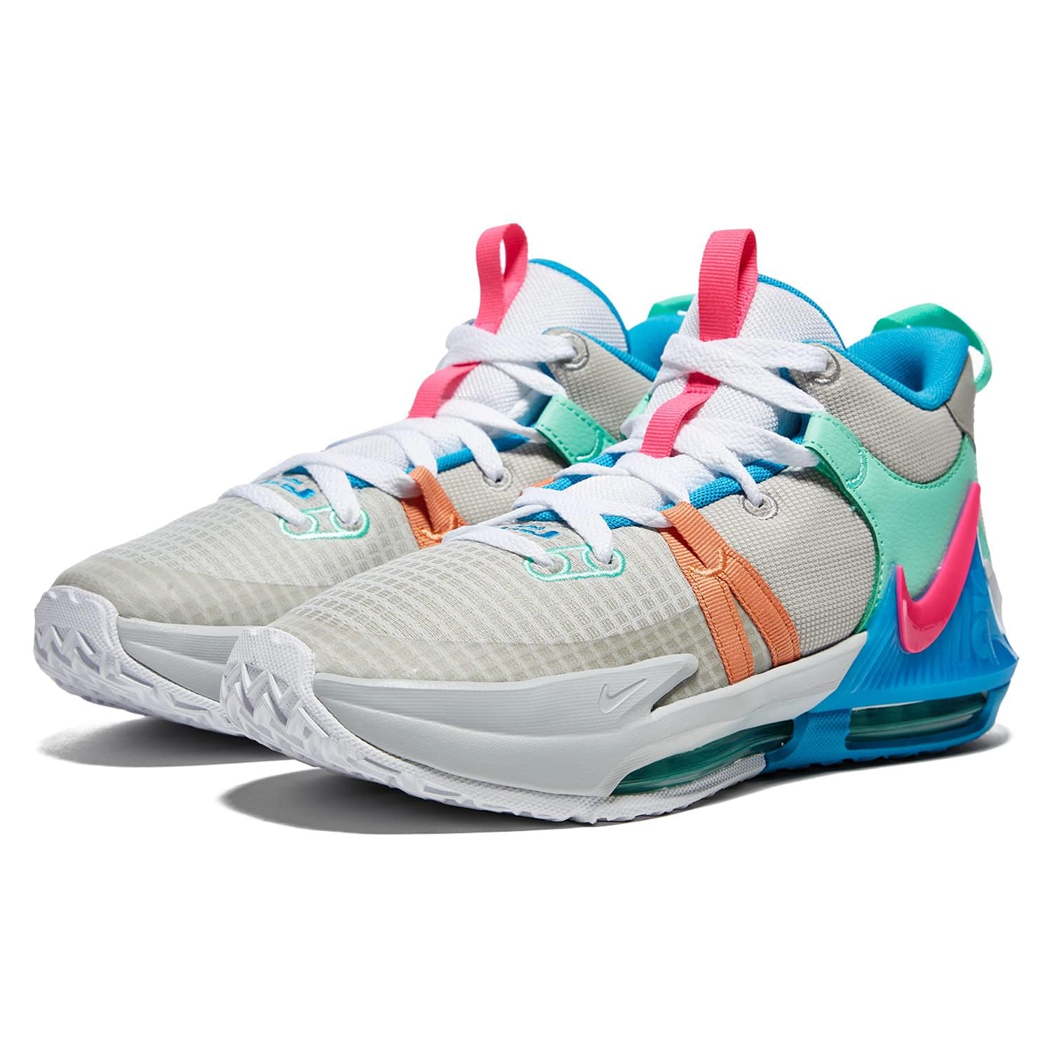 Nike Lebron Witness VII (Big Kid) Grey Fog/Hyper Pink/Cobblestone 6 Big Kid M