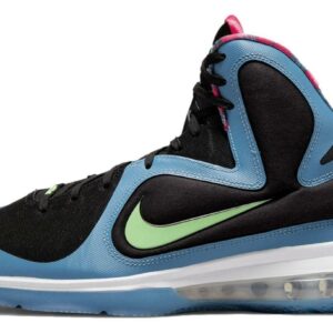 Nike Lebron IX Black/Lime Glow/Dutch Blue/Fusion Red 9.5 D (M)