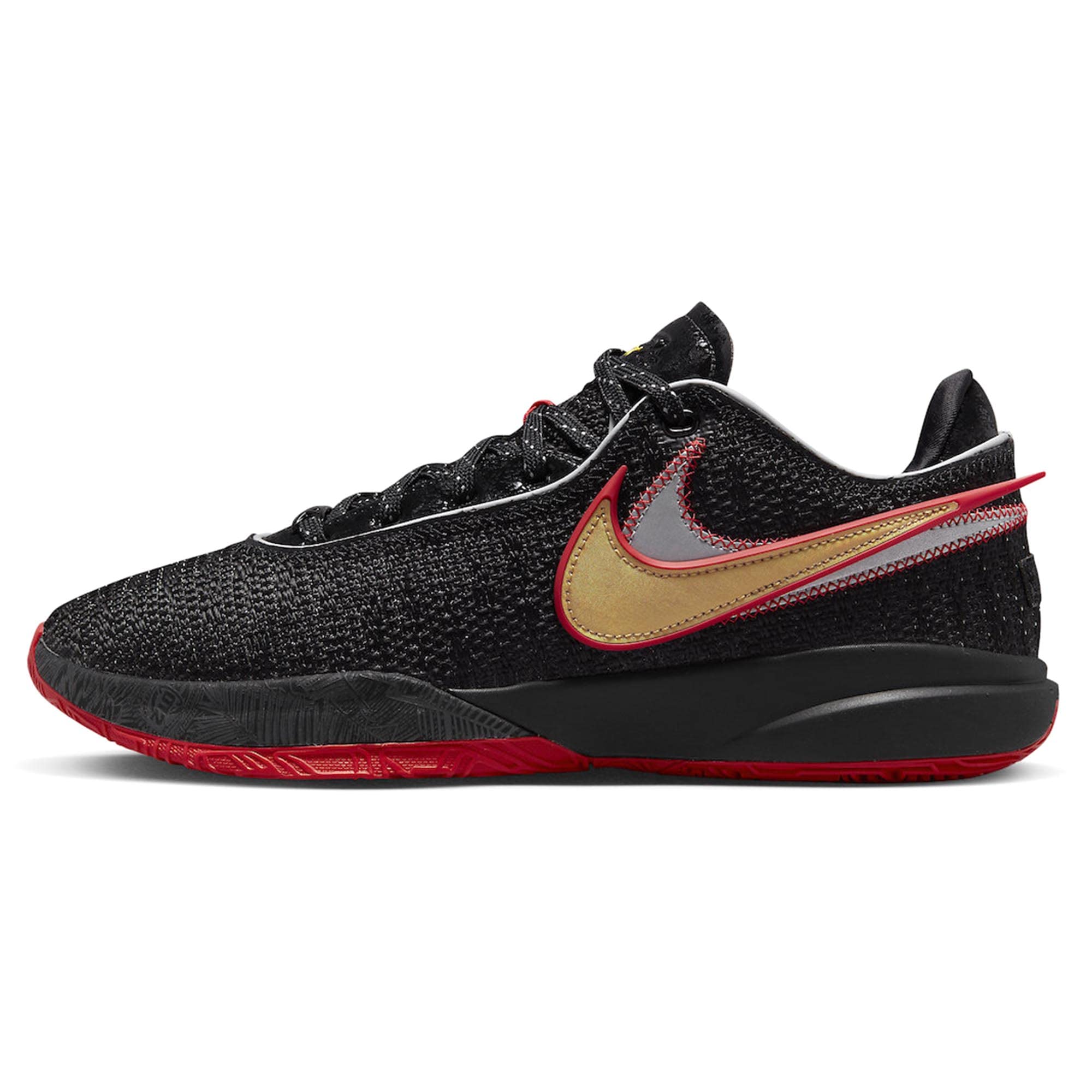 Nike Lebron XX (Big Kid) Black/Black/University Red 5 Big Kid M