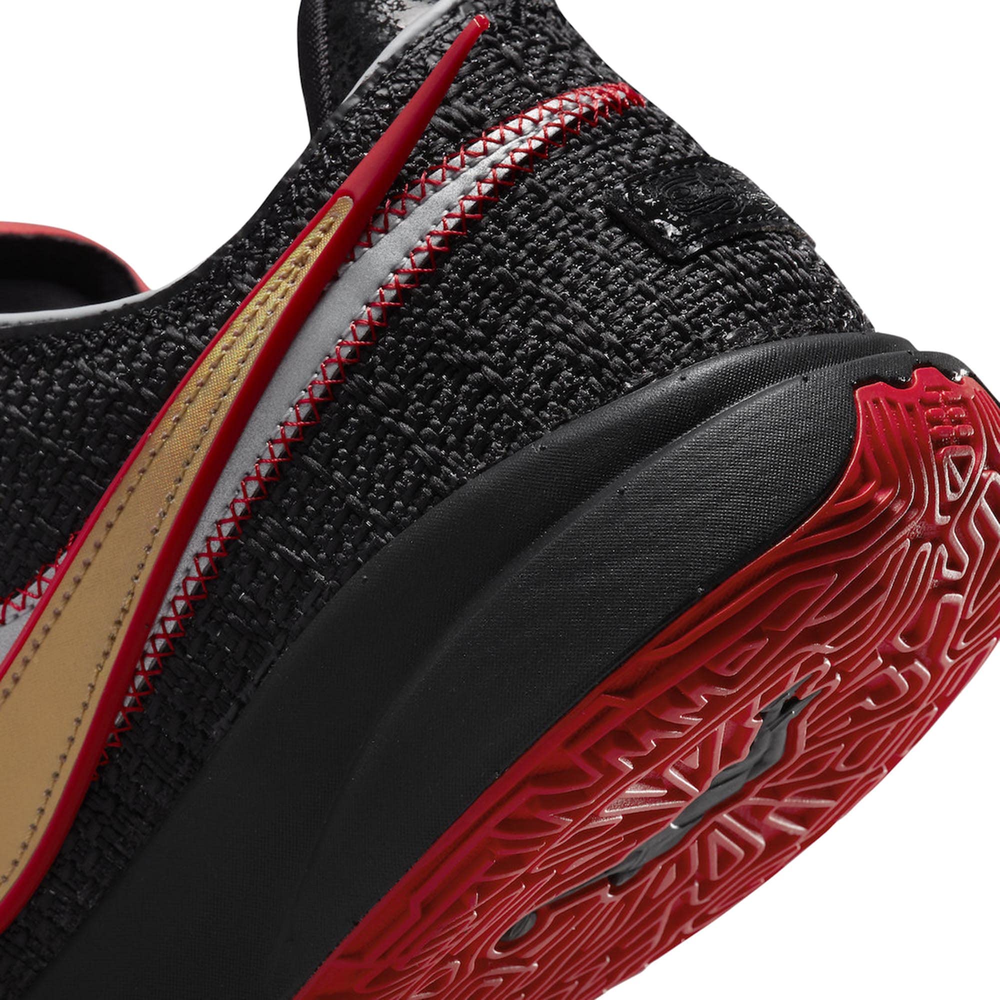 Nike Lebron XX (Big Kid) Black/Black/University Red 5 Big Kid M