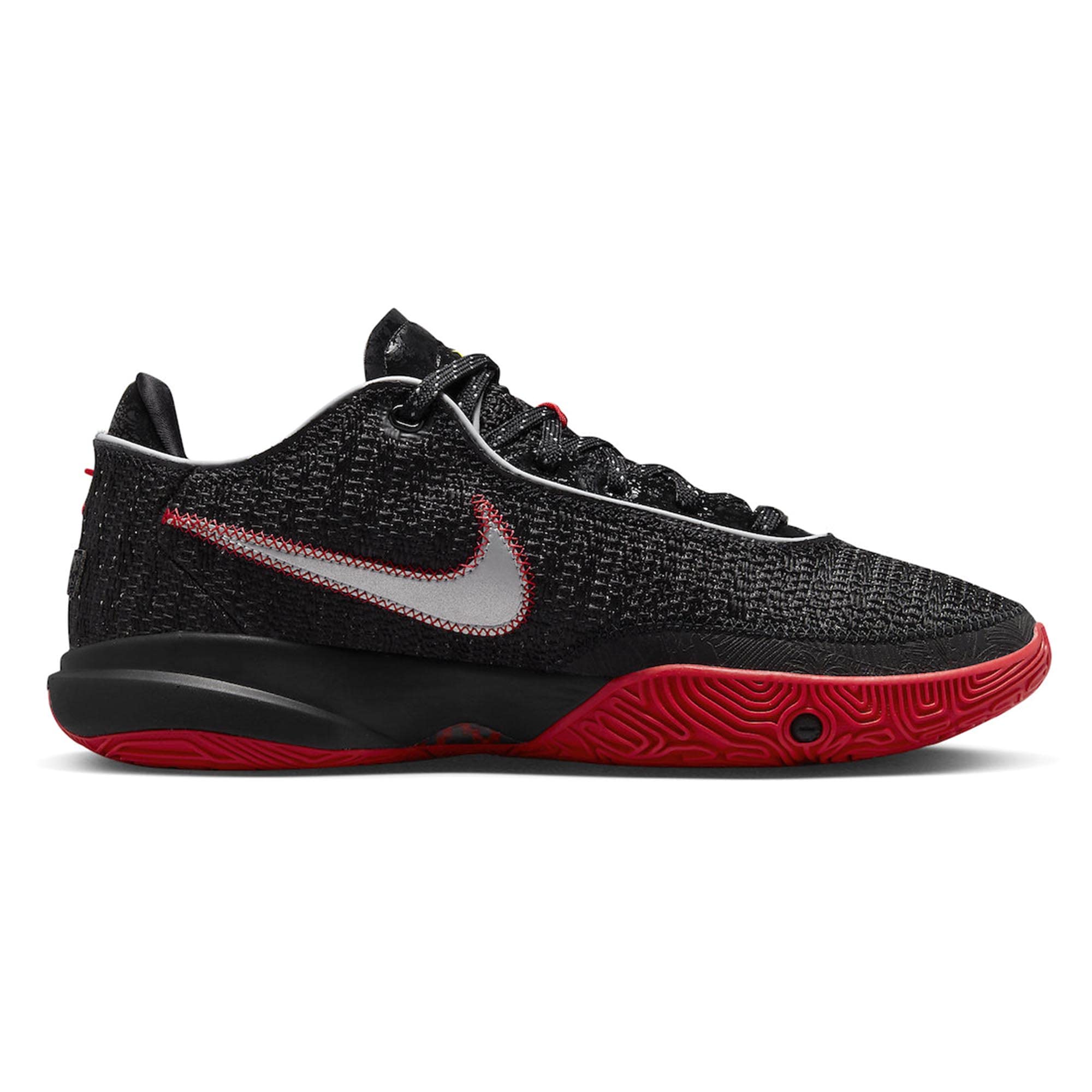 Nike Lebron XX (Big Kid) Black/Black/University Red 5 Big Kid M