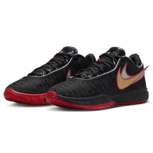 Nike Lebron XX (Big Kid) Black/Black/University Red 5 Big Kid M