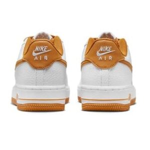 Nike Air Force 1 GS White/Desert Ochre Size 5 5 Big Kid