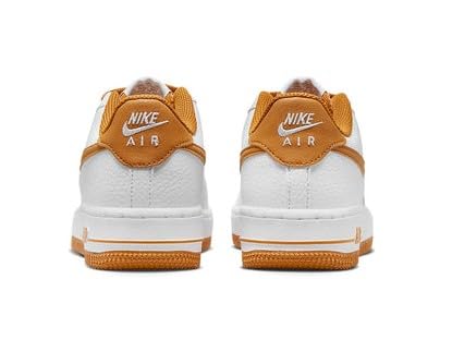 Nike Air Force 1 GS White/Desert Ochre Size 5 5 Big Kid