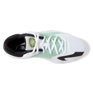 Nike Freak 4 (Big Kid) White/White/Black/Barely Volt 5.5 Big Kid M